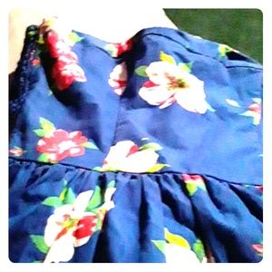 Hollister  strapless mini floral dress